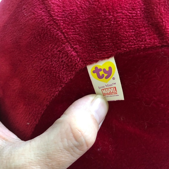 Beanie Ballz TY, Iron Man - Picture 5 of 5